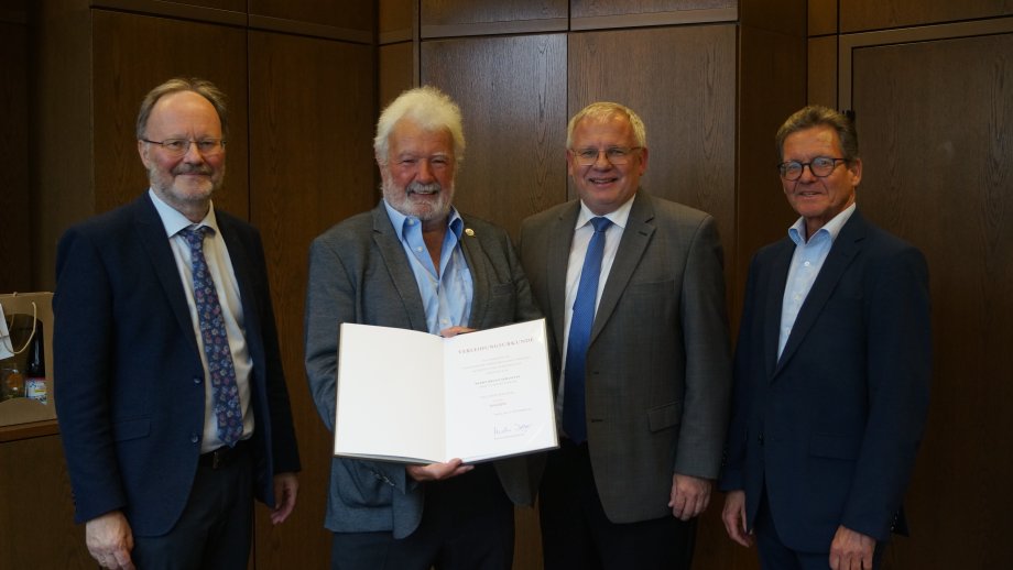 Von links: Bernhard Klein, Bruno Sebastian, Hans-Ulrich Ihlenfeld, Peter Lubenau.