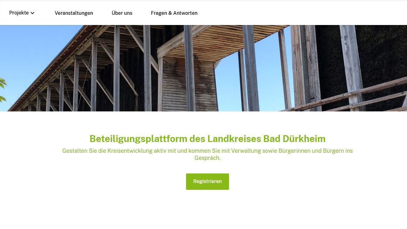 Screenshot einer Webseite