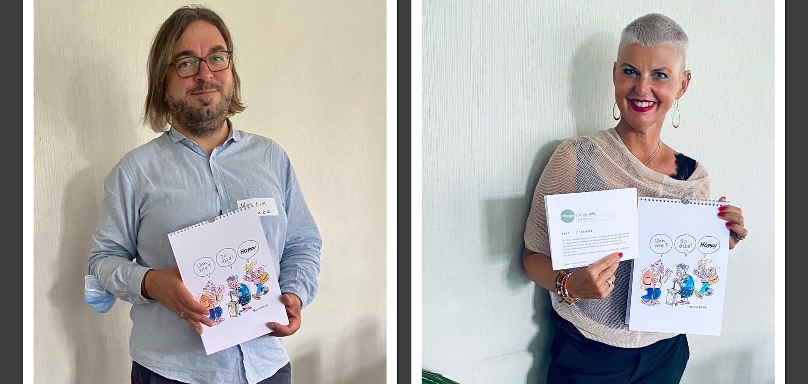 Martin Franke und Heike Hambsch mit dem Kalender