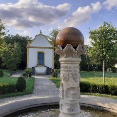 Barockgarten Freinsheim mit Springbrunnen