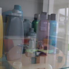 Plastikflaschen aus Recycling-Material