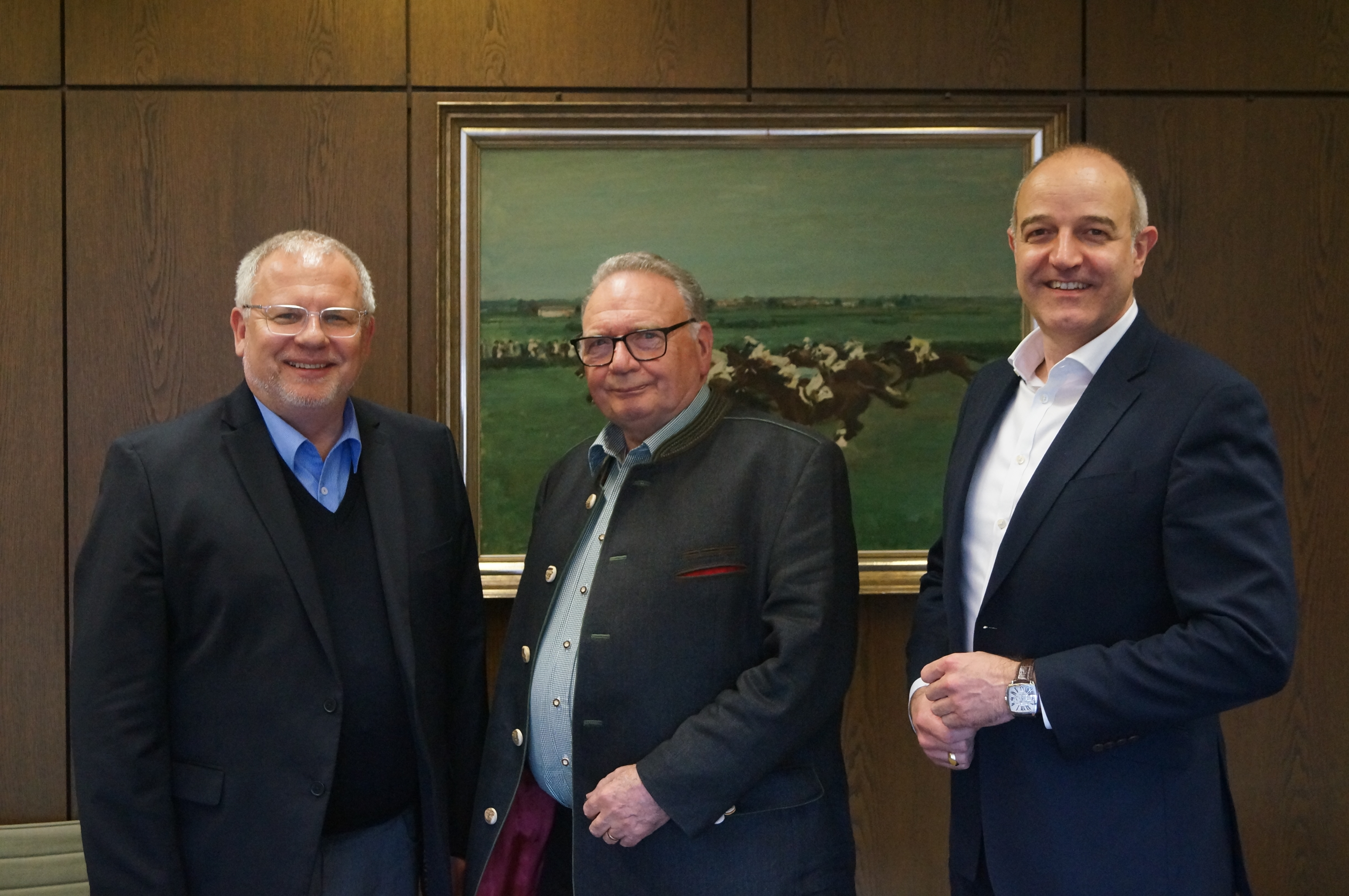 Von links: Landrat Ihlenfeld, Karl Mang, Sven Hoffmann