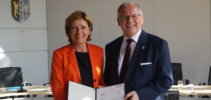 Ministerpräsidentin Malu Dreyer und Landrat Hans-Ulrich Ihlenfeld