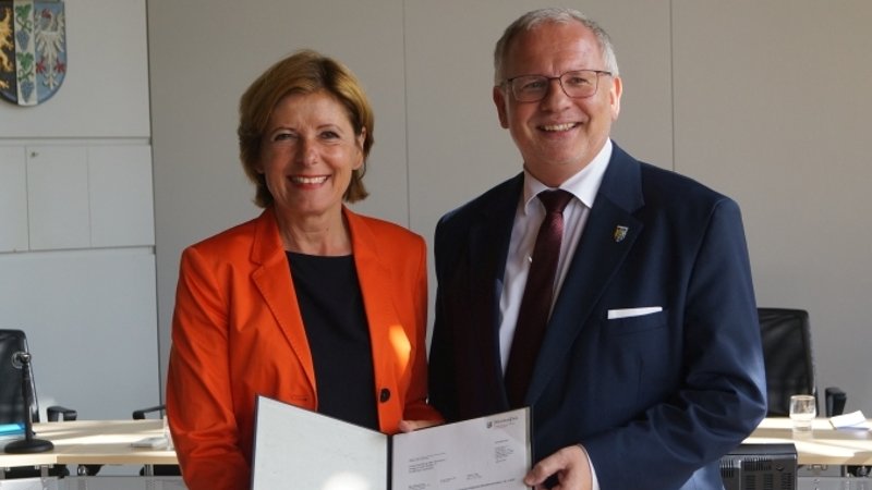 Ministerpräsidentin Malu Dreyer und Landrat Hans-Ulrich Ihlenfeld