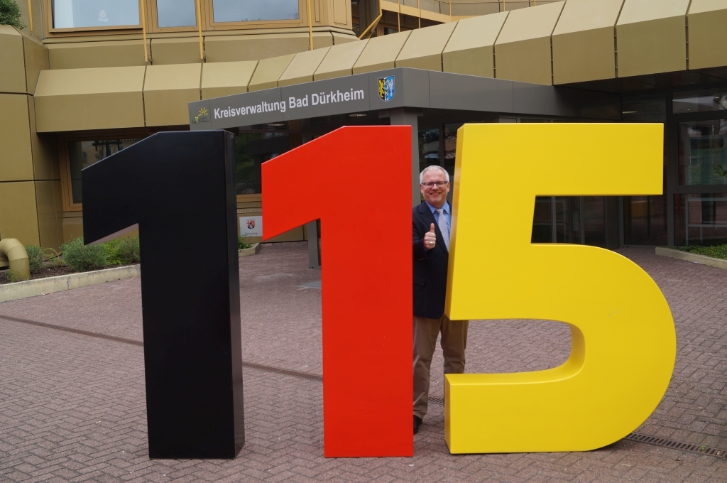 Landrat Ihlenfeld wirbt für 115