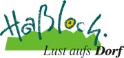 Das Logo der Gemeinde Haßloch mit dem Schriftzug "Lust aufs Dorf". 